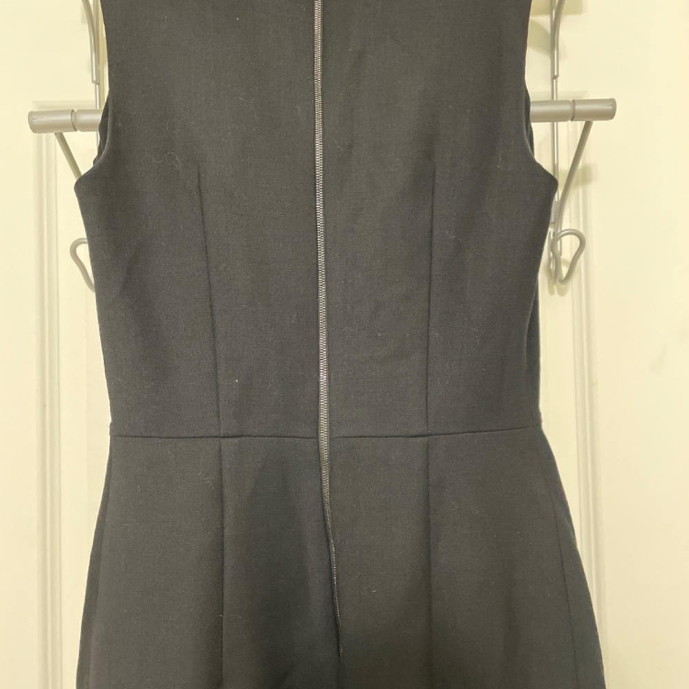 Les Copains Black Virgin Wool Blend Pleated Fit & Flare Dress Size 38 IT - Picture 5 of 15